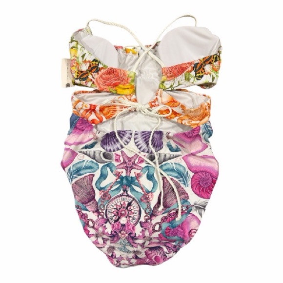 Anthro Celandine Emily Carter One Piece Swimsuit Vibrant Colors SIZE MED NEW - Picture 6 of 11